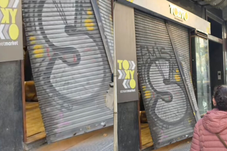 En pleno 18 de julio: arrancaron cortina de local y se llevaron la ropa de los maniquíes