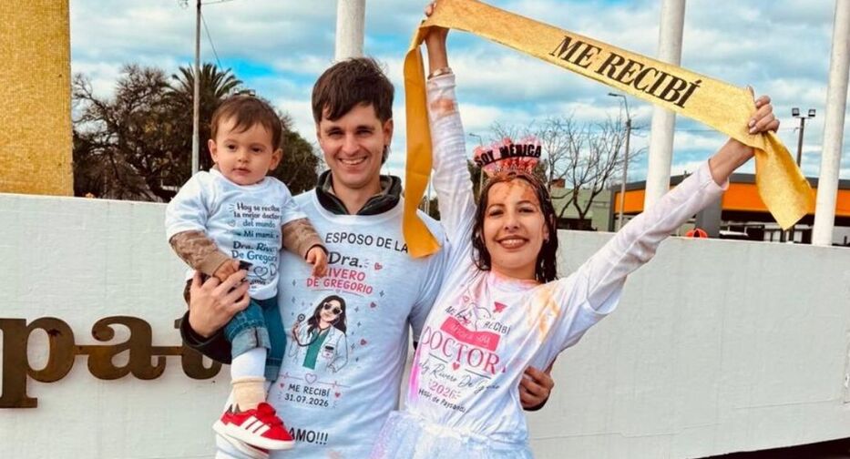 La médica que completó toda su carrera en Paysandú y llegó al título junto a la maternidad