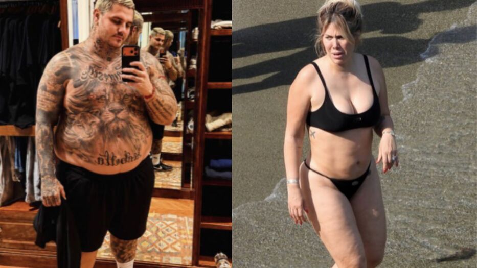 Tras las fotos de Wanda Nara, Mauro Icardi posteó una imagen con sobrepeso
