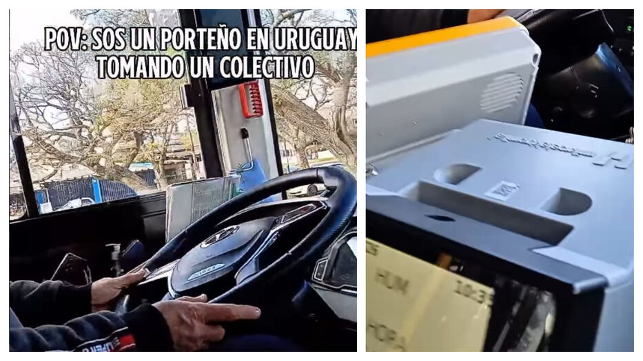 Un influencer argentino pagó un ómnibus con efectivo en Montevideo y mostró su experiencia