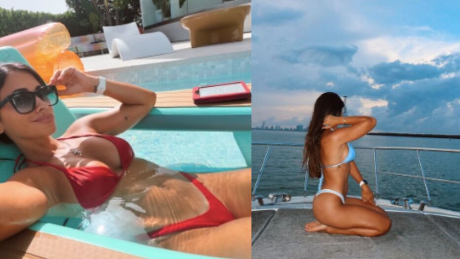 El álbum de verano de Antonela Roccuzzo: microbikinis, yate, piscina y su lectura favorita