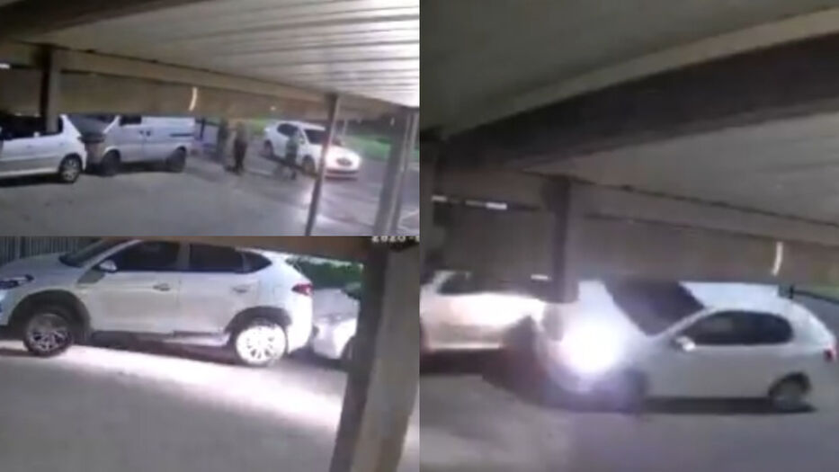 Punta del Este: hizo un mal giro, chocó dos autos estacionados en fila y huyó del lugar