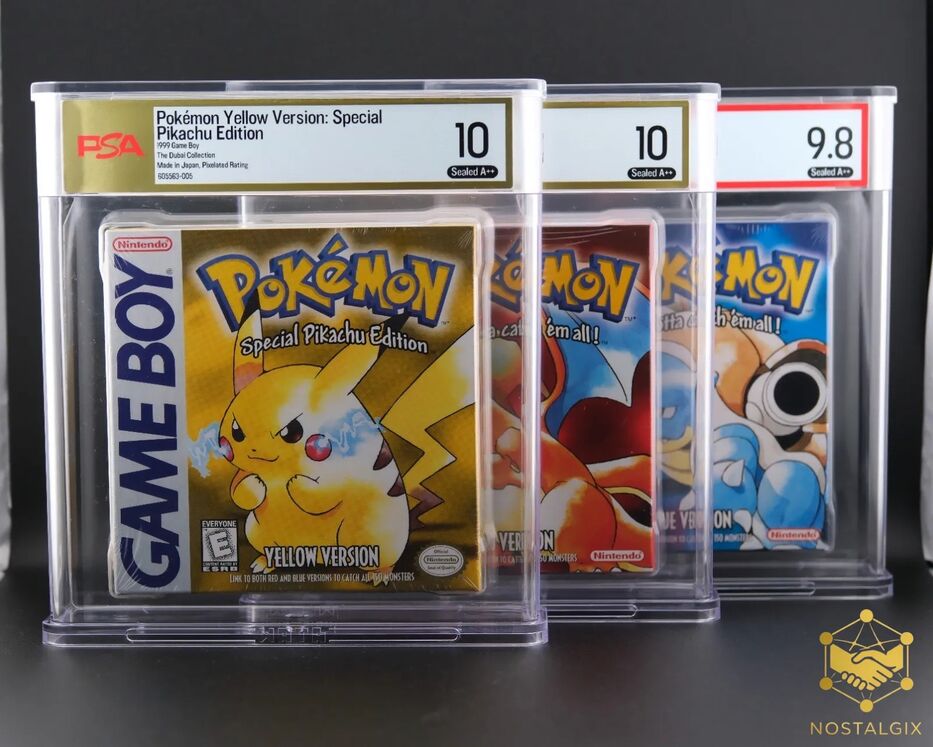 Tres juegos originales de Pokémon se vendieron por US$ 2 millones en histórica venta