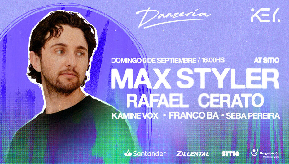 Max Styler llega por primera vez a Uruguay para presentarse en Sitio