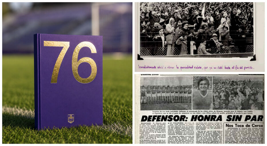 A 50 años de la hazaña de Defensor en 1976, un libro recoge “76 historias de amor violeta”