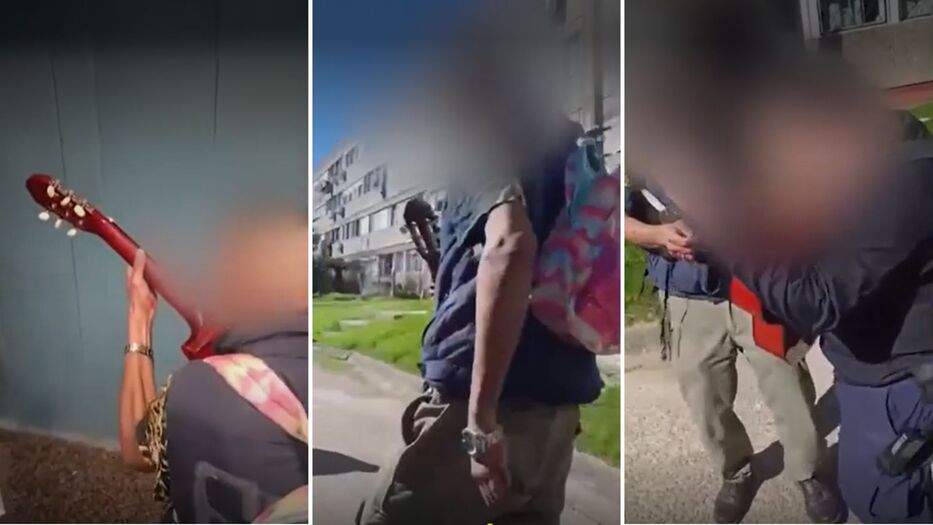 Estaba fuera de sí, destrozaba la casa de su madre y la Policía lo calmó con una guitarra