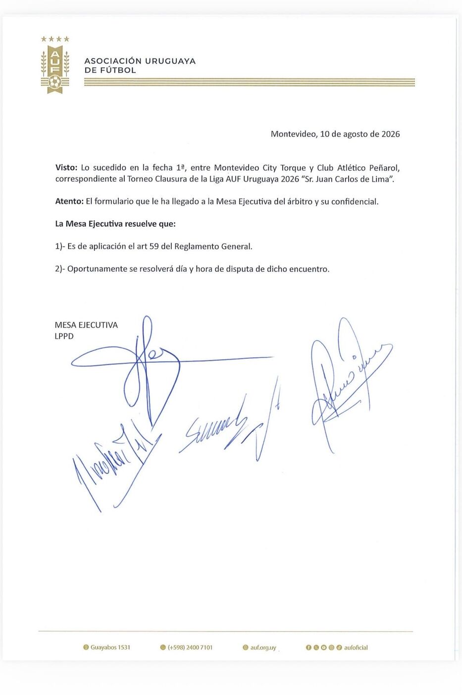 Mesa Ejecutiva