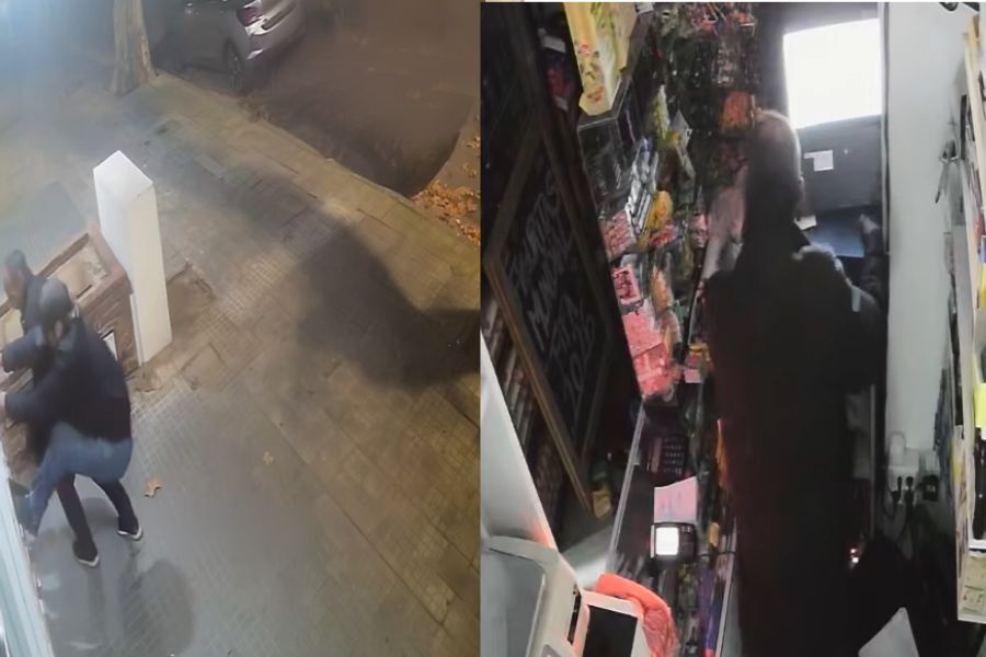 Ladrones forzaron la cortina, tiraron una góndola y robaron la caja de un super en Pocitos
