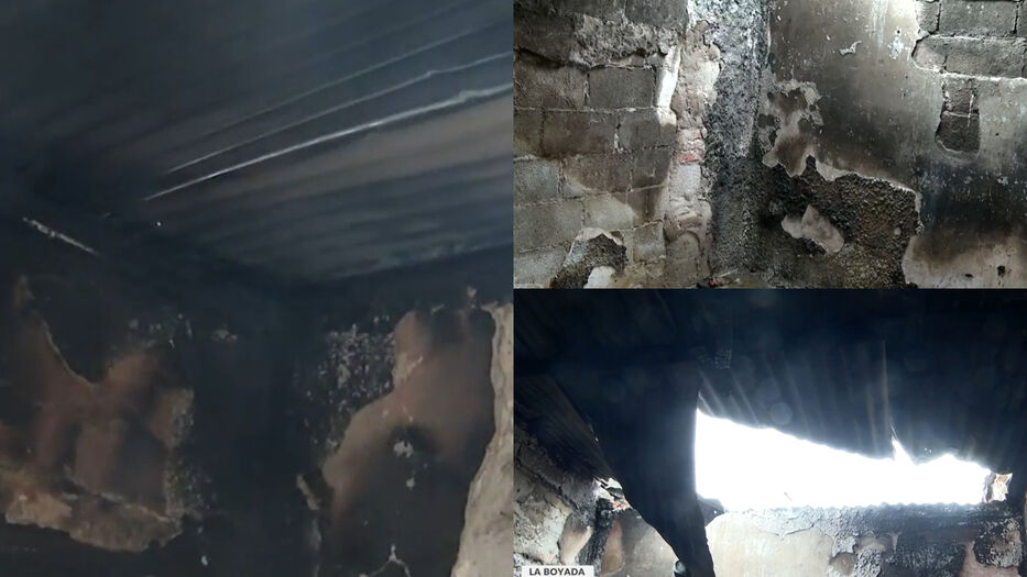 Casa se incendió y provocó pérdidas totales; dos adultos sufrieron quemaduras graves