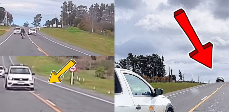 Se viralizó indignante video de un adelantamiento al borde de la tragedia en Atlántida