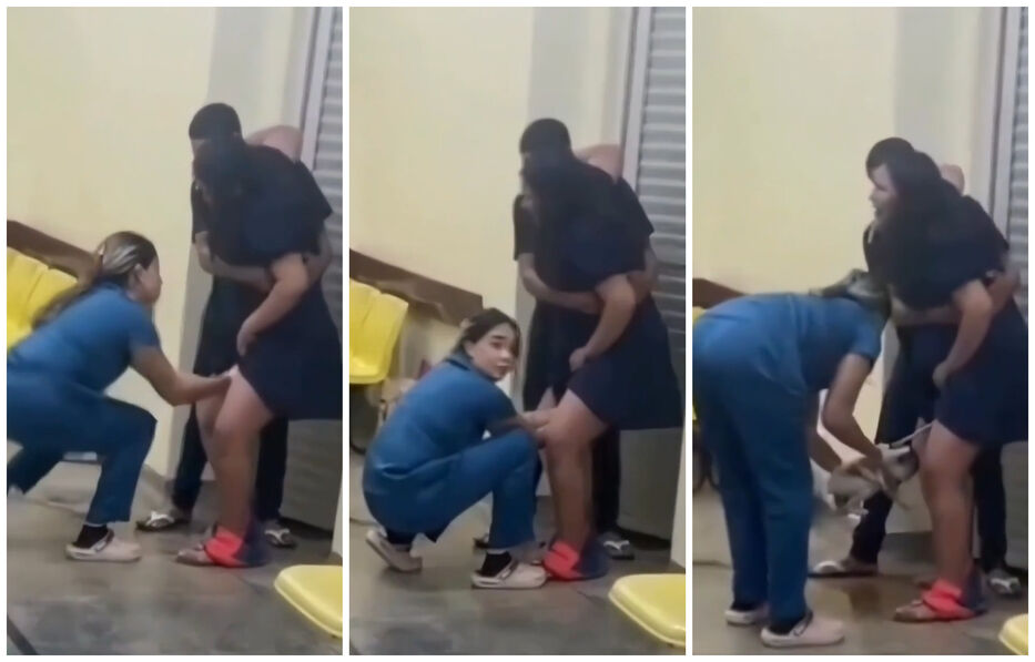 Sin tiempo a nada: mujer dio a luz parada en un pasillo de hospital