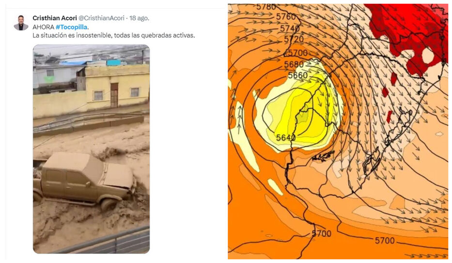 Baja segregada: advierten que fenómeno que causó desastre en Chile llega a Uruguay