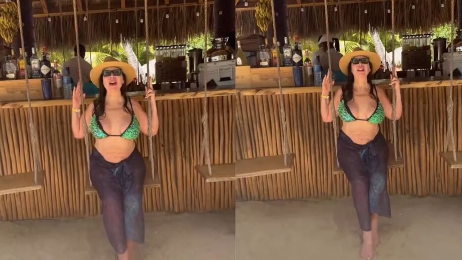 Tras el éxito de su serie, Moria Casán deslumbró al natural y en bikini a los 80