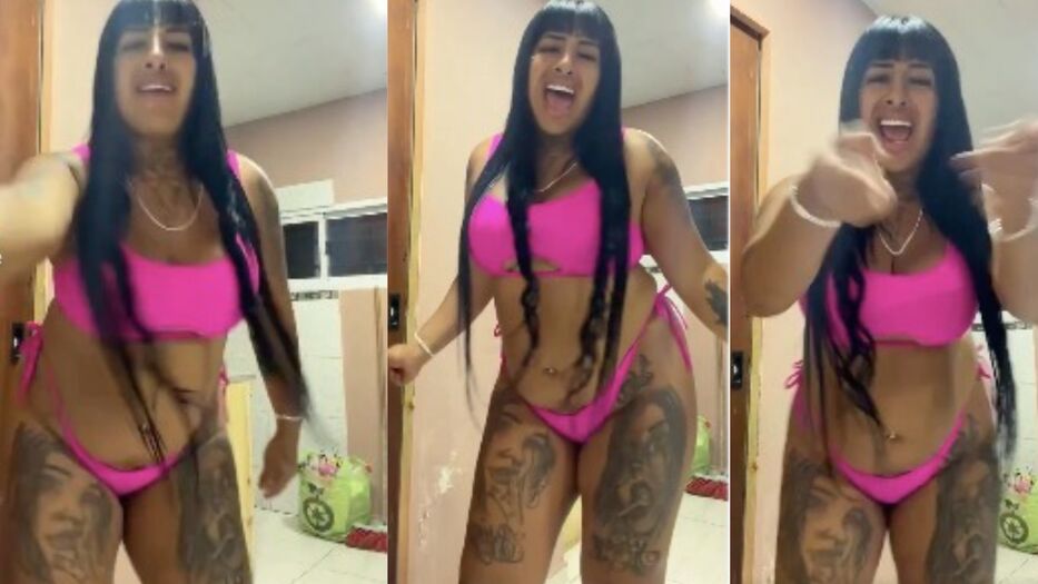 La Coqueta sorprendió en bikini fucsia en pleno invierno y su baile es viral