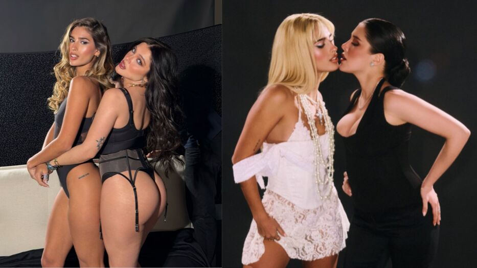 Producción de alto voltaje: beso de Juli Poggio y Sofía Gonet al estilo Britney y Madonna