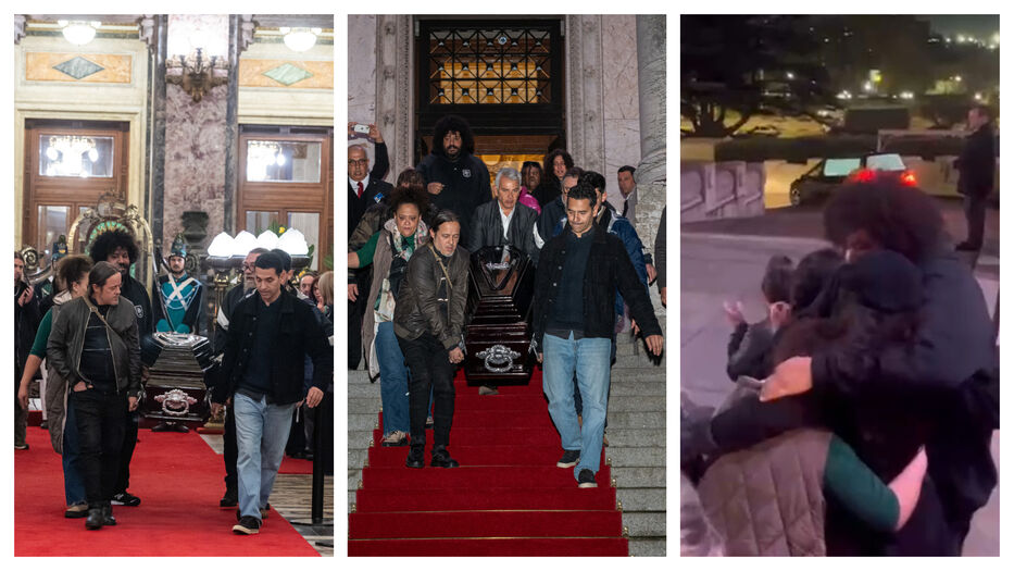 Así despidieron a Ruben Rada en escalinatas del Palacio Legislativo y cómo será el cortejo