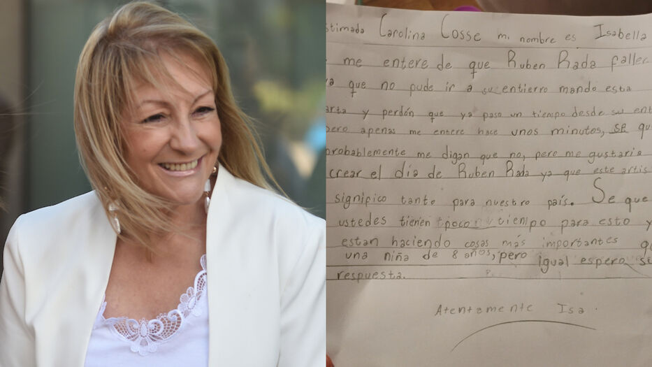 “Me gustaría crear el día de Ruben Rada”: el peculiar pedido de una niña a Carolina Cosse