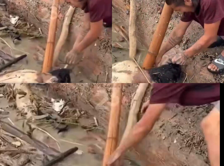 Un video muestra cómo le sacaban pendientes de oro a un cadáver tirado en Nepal