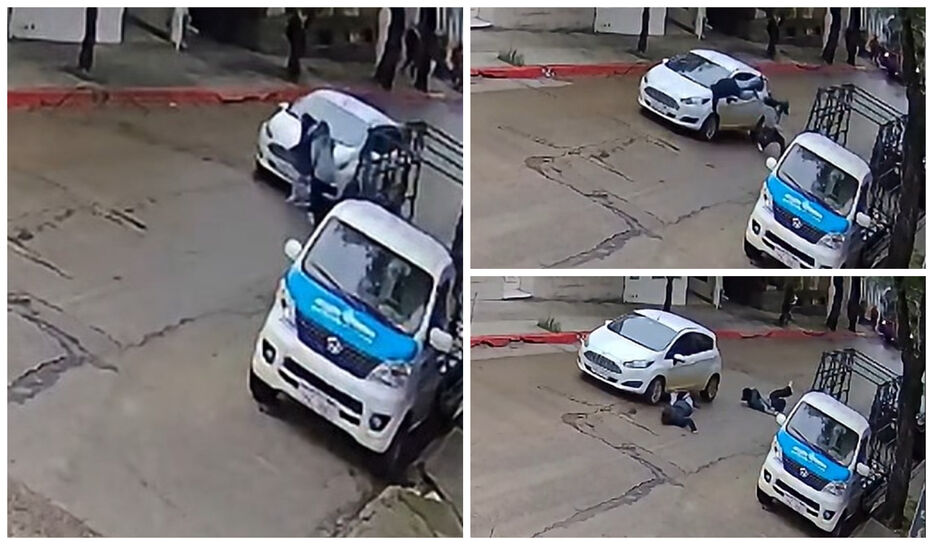 Cruce imprevisto: cámara grabó atropellamiento de una niña de 10 años y una menor de 17