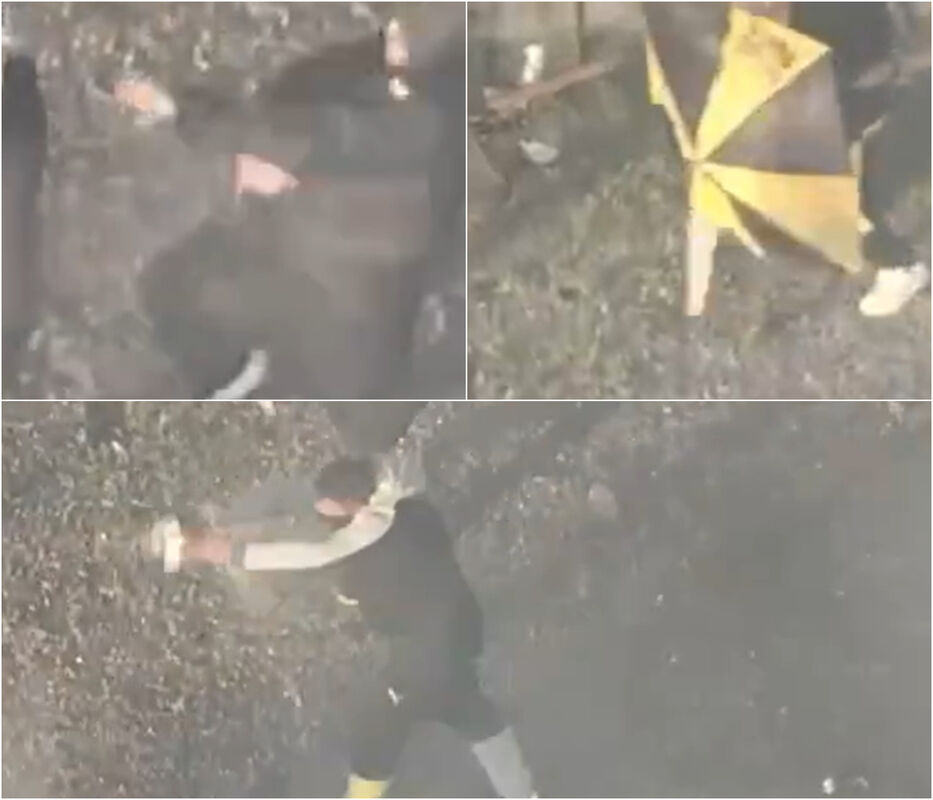 Nuevo video muestra la particular defensa de los hinchas de Peñarol contra la Policía