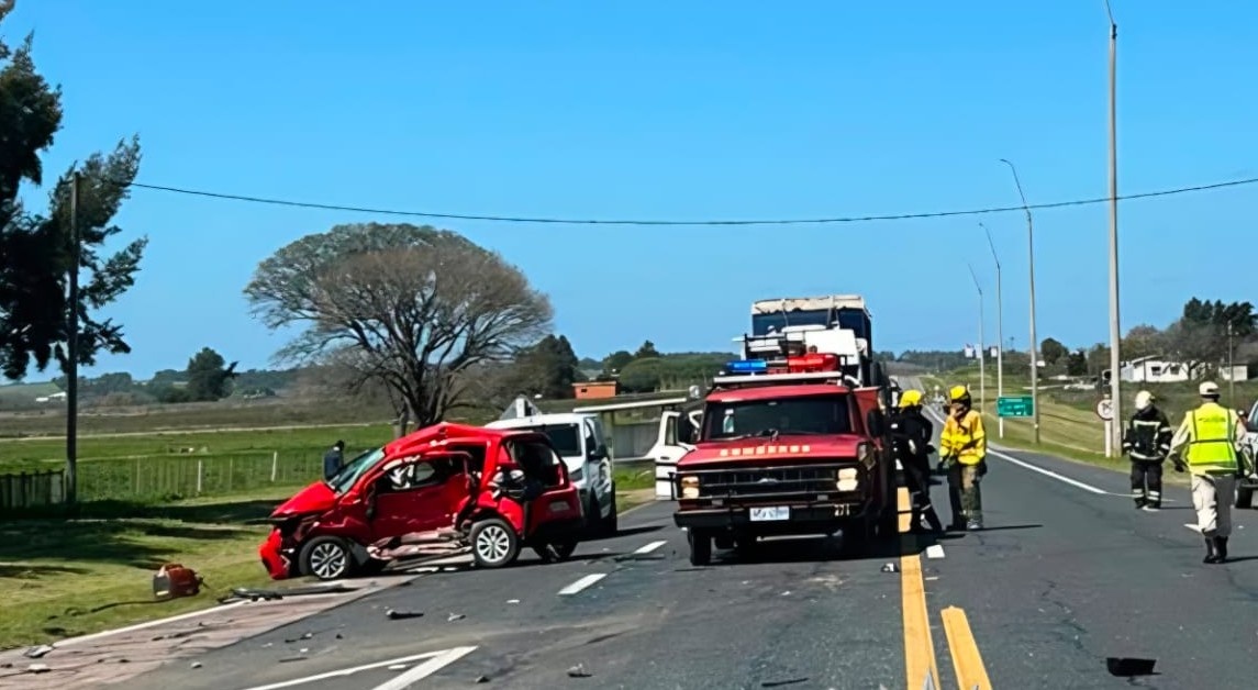 Canelones: choque en cruce de rutas dejó como saldo una mujer fallecida