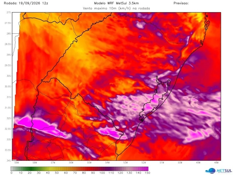 MetSul advirtió por tormentas severas en Uruguay antes de peligroso temporal en Brasil