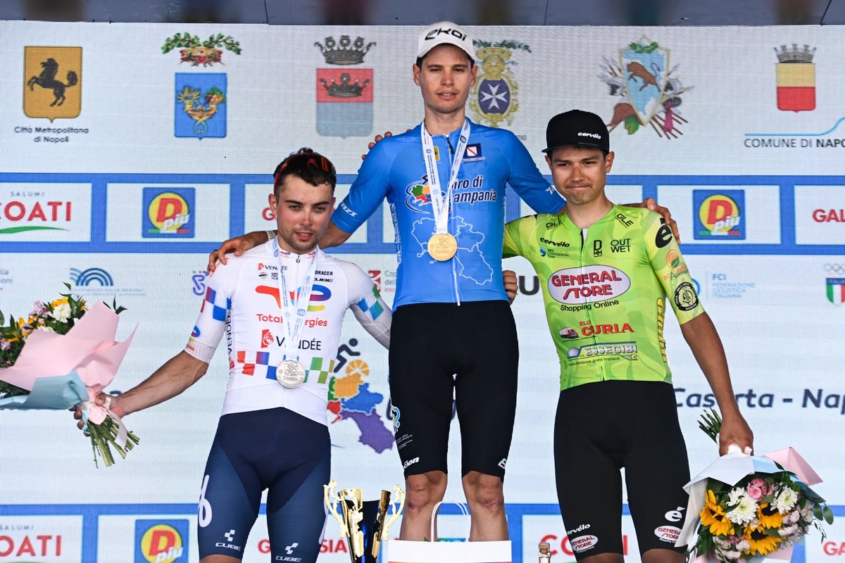 Ciclismo: el uruguayo Eric Fagúndez ganó el clásico Giro de Campania en tremendo final