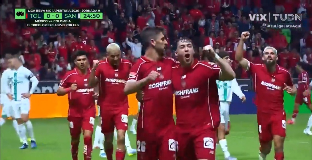 México: Viñas anotó para Toluca y lleva cuatro goles en siete partidos por el Apertura