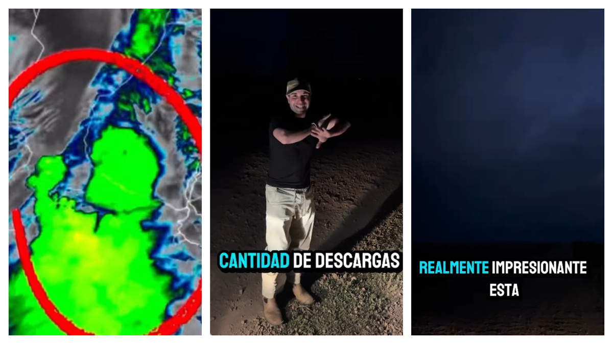 Luz de noche: “violenta” supercelda pudo verse en Uruguay por tormenta de últimas horas