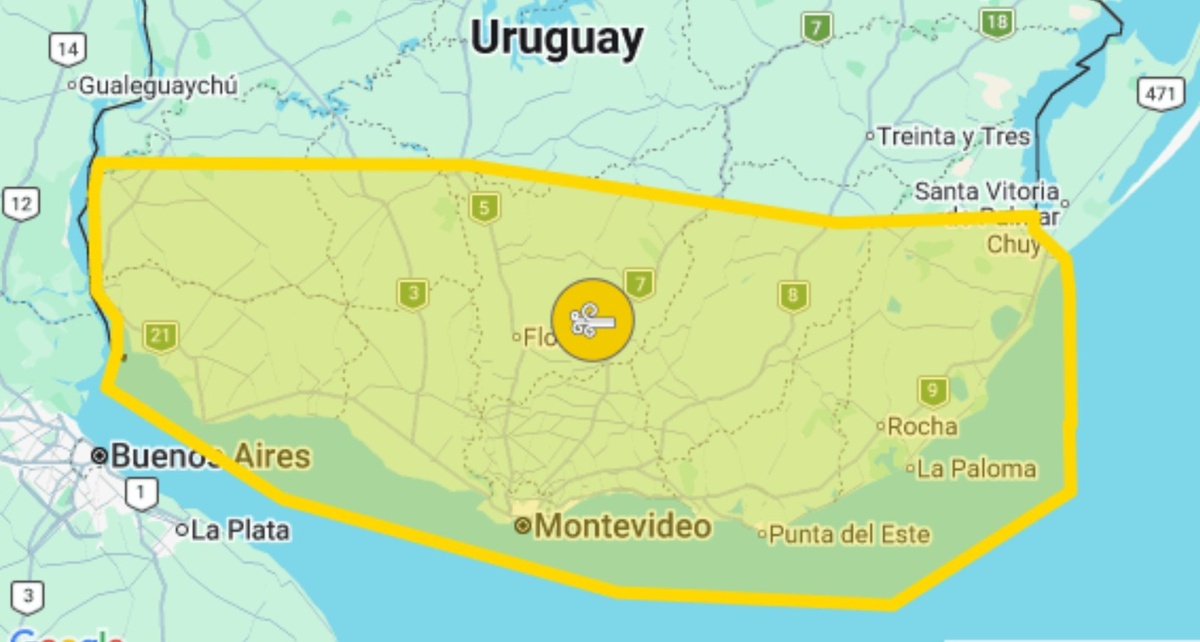 Sopla fuerte: alerta amarilla por vientos en el sur y el centro del país