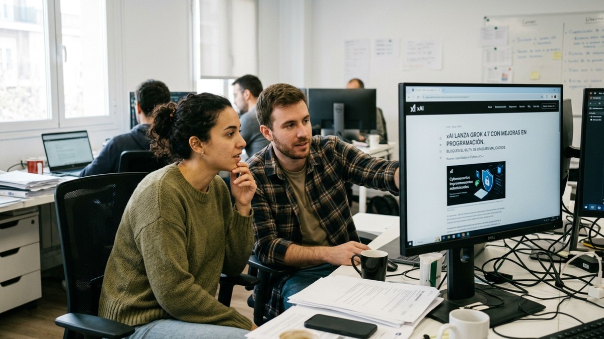 xAI lanza Grok 4.7 con mejoras en programación y bloquea el 96,7% de ataques maliciosos