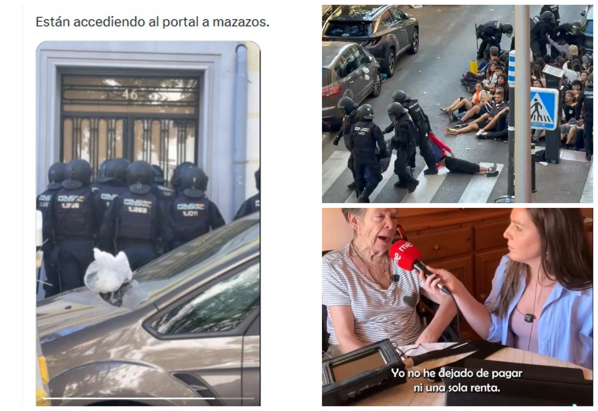 España: desalojo a la fuerza de una anciana incapacitada movilizó a una multitud