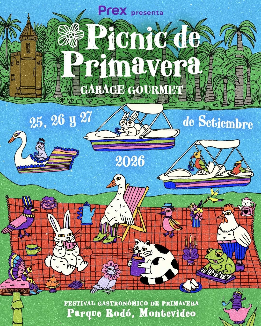 Picnic de Primavera vuelve al Parque Rodó: tres días de gastronomía y música gratis