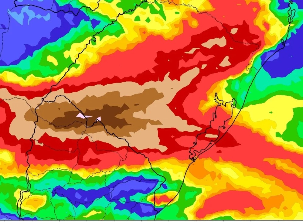 MetSul anuncia episodio de “lluvias intensas” y afectará a 4 departamentos: cuándo y dónde