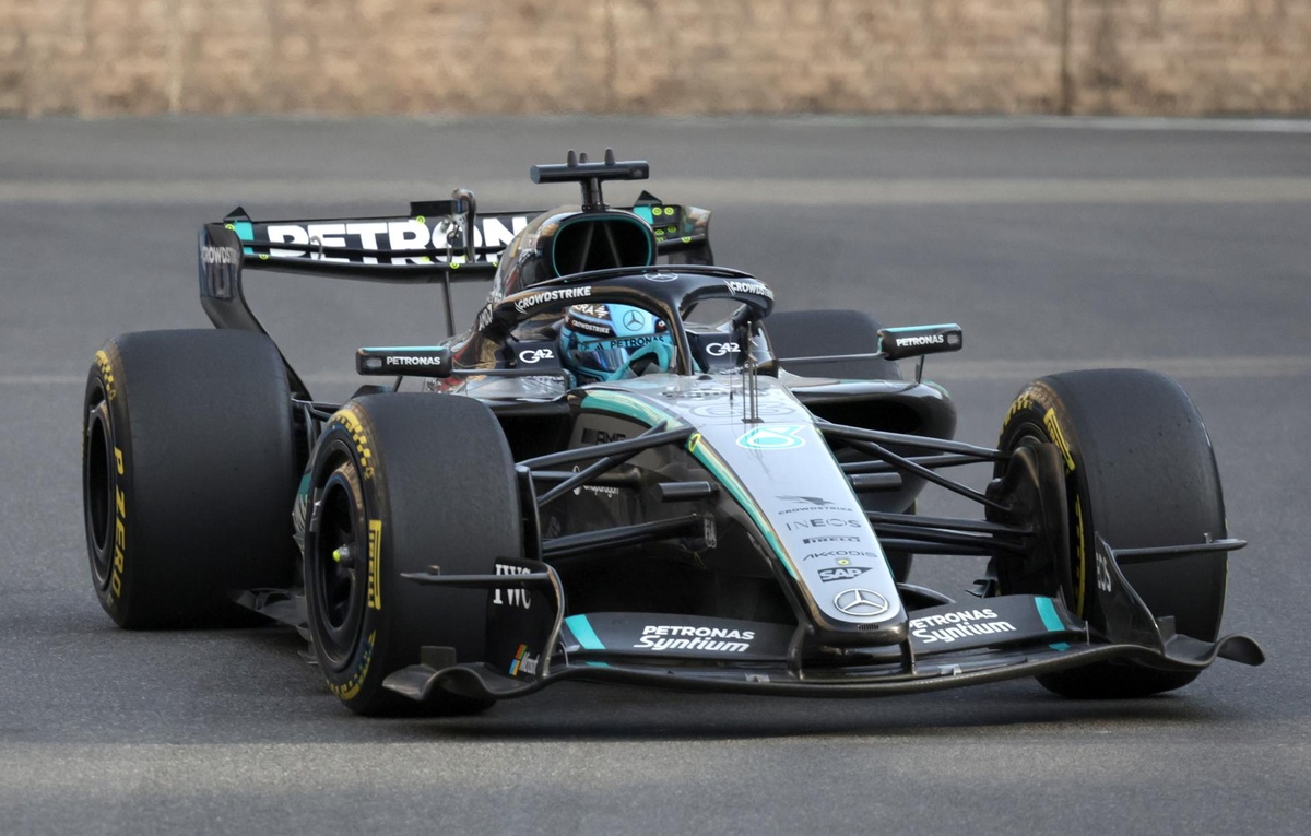 Fórmula 1: George Russell fue el más rápido en las primeras prácticas del GP de Azerbaiyán