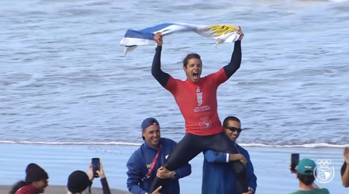 Juegos Odesur: el surfista Julián Schweizer obtuvo una nueva medalla de oro para Uruguay