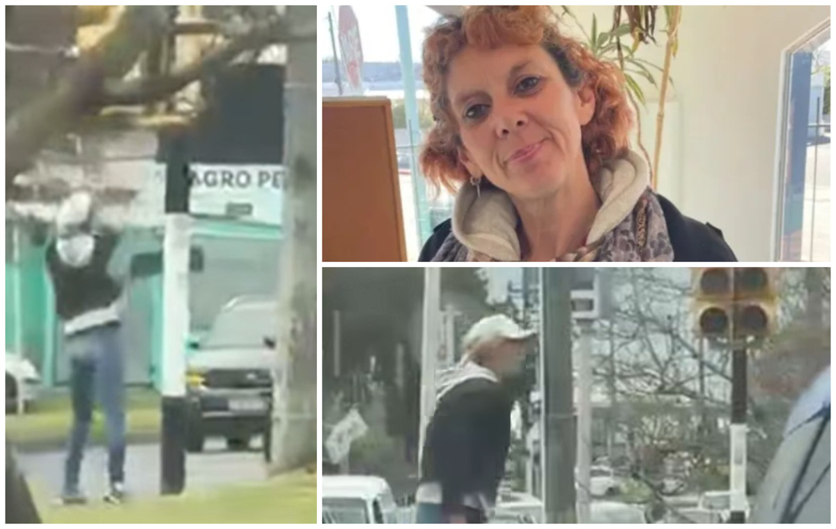 María Rosa, la “semaforicida” de Maldonado, volvió a atacar en la esquina de siempre