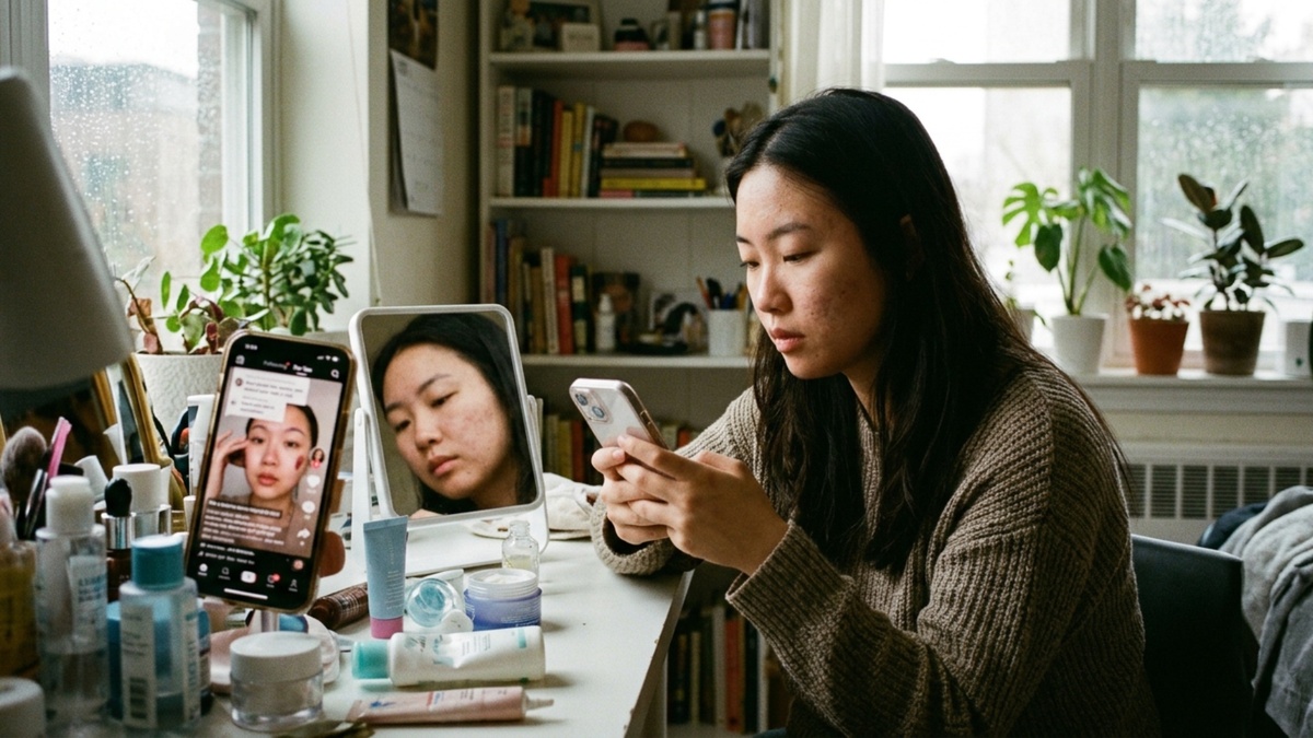 Skincare coreano en TikTok: el 95% de los videos virales contiene afirmaciones engañosas