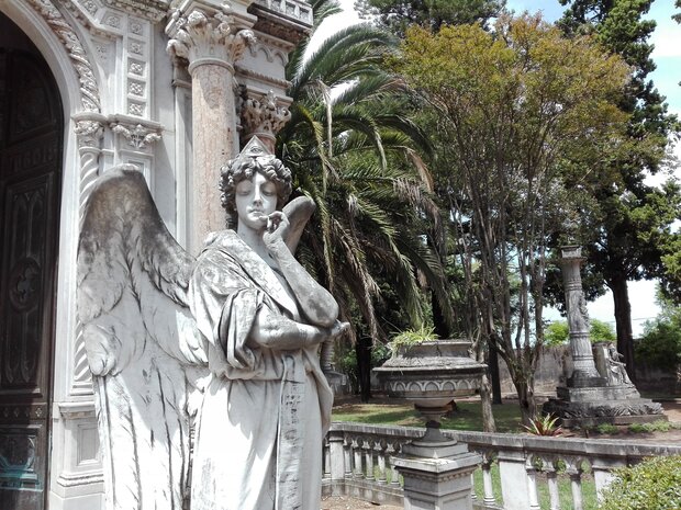 El mausoleo de Manuel Stirling y Nicolasa Argois. Foto: Pedro Dutour.