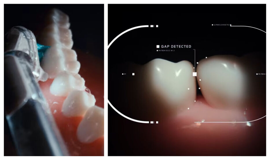 Cepillo con IA y cámara filma mientras limpia y detecta espacios interdentales