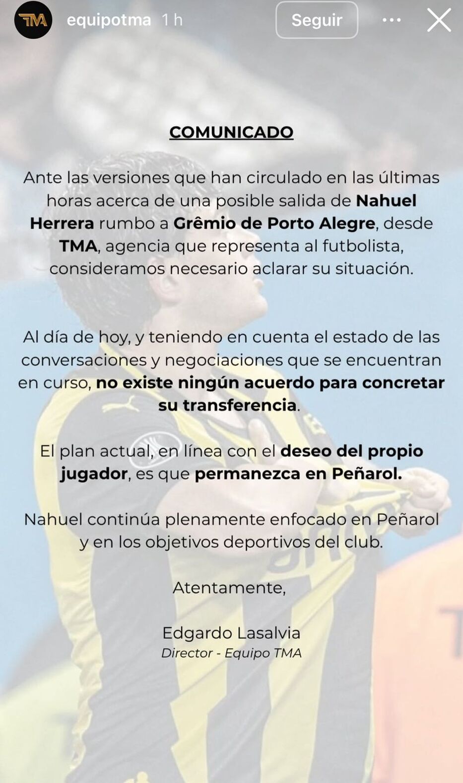 Equipo TMA en Instagram