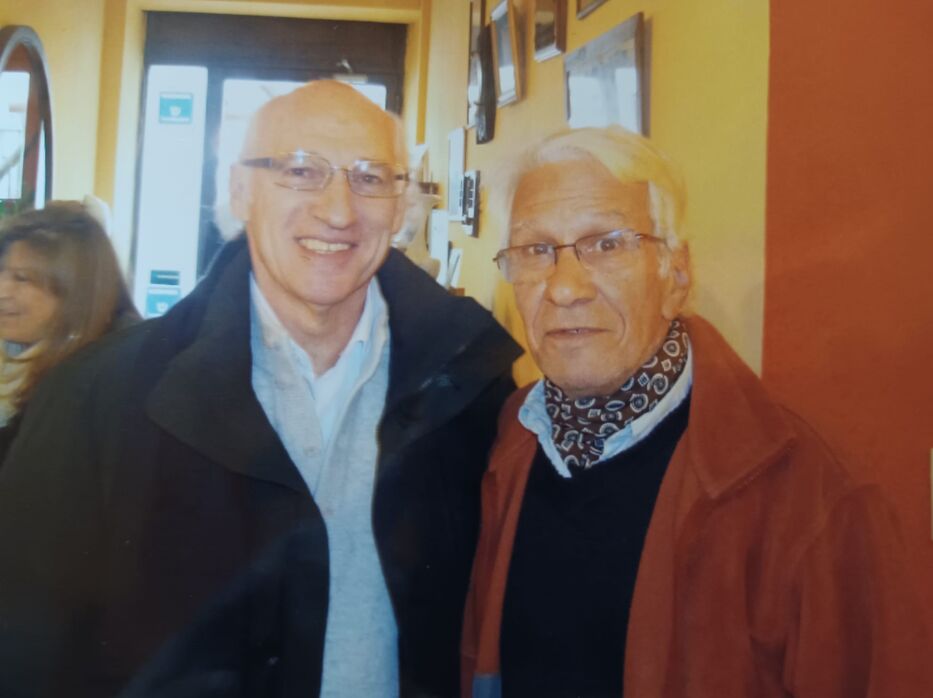 Foto en la parrillada El Portón junto a Carlos Bianchi