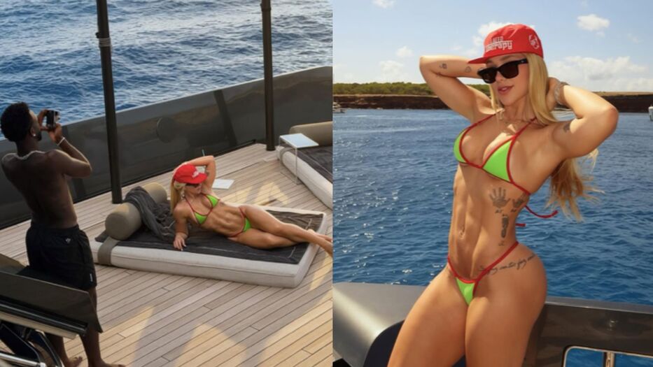 Las impactantes fotos de Vinícius Júnior y Virginia Fonseca en Ibiza: yate de lujo y amor