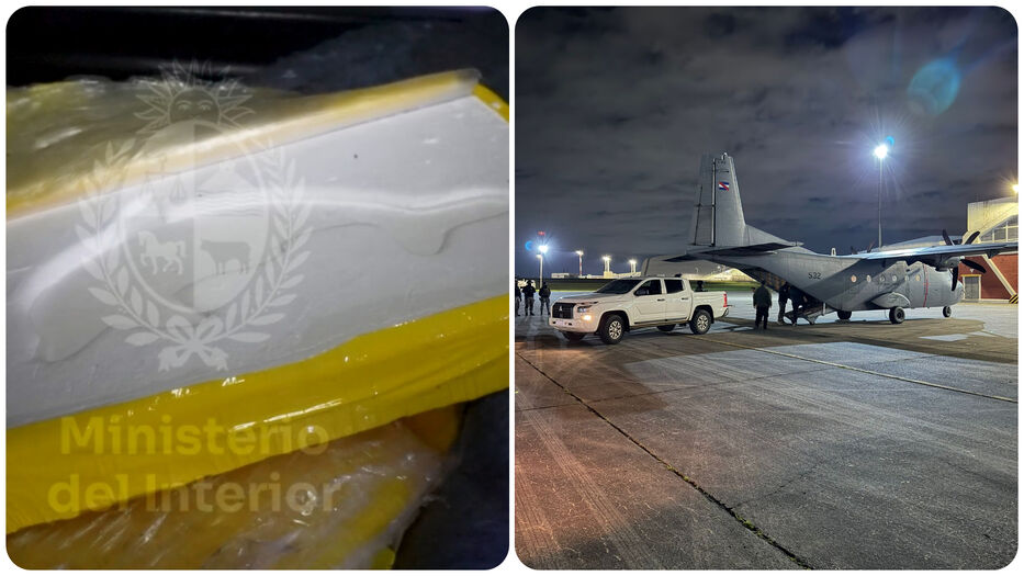 Droga con sello de delfín y detenidos trasladados en avioneta: el operativo en Artigas