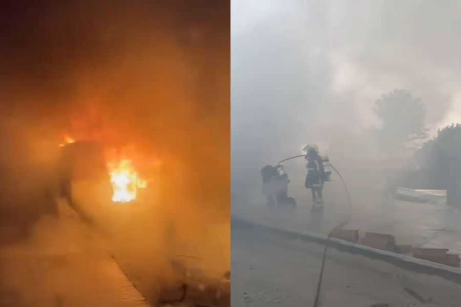 Un incendio destruyó tres viviendas en la Villa del Cerro y dejó un hombre con quemaduras