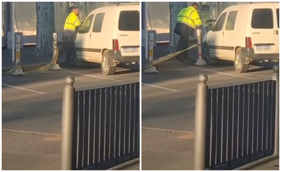 ¿Primero la multa y después la baliza? Intendencia de San José aclaró video viral