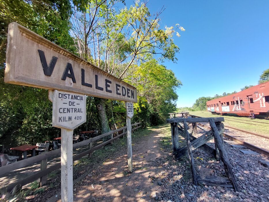La vieja estación de trenes de Valle Edén. Foto: Pedro Dutour.