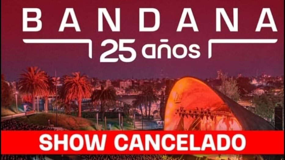 Cancelaron el show de Bandana en Montevideo: qué se sabe sobre los motivos