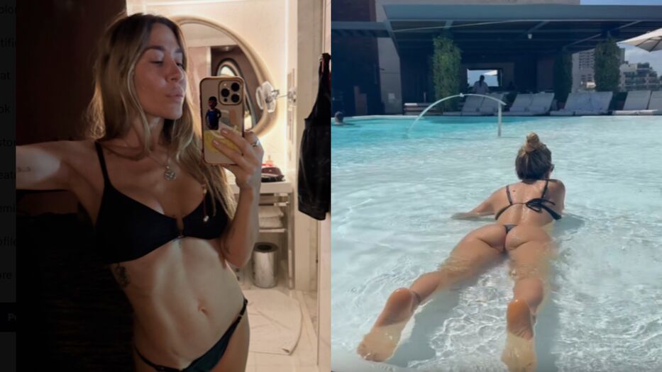Jimena Barón revolucionó las redes: la foto bocabajo en la piscina que causó furor
