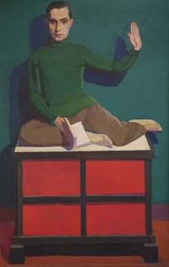 Retrato de Luis Eduardo Pombo (c. 1928),&nbsp;Guillermo Laborde. Óleo sobre tela,&nbsp;169 x 110 cm&nbsp;